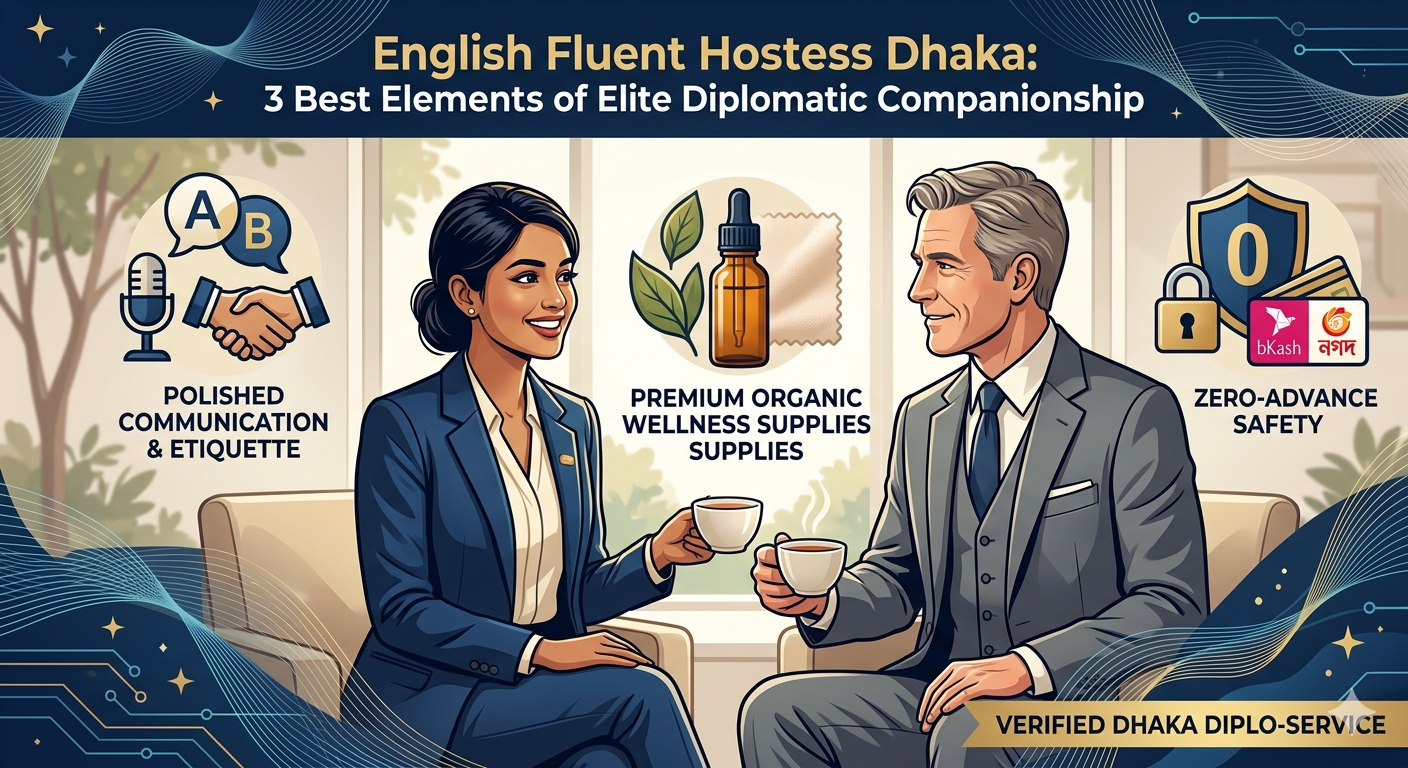 English Fluent Hostess Dhaka: 3 Best Elements of World-Class Diplomatic Companionship