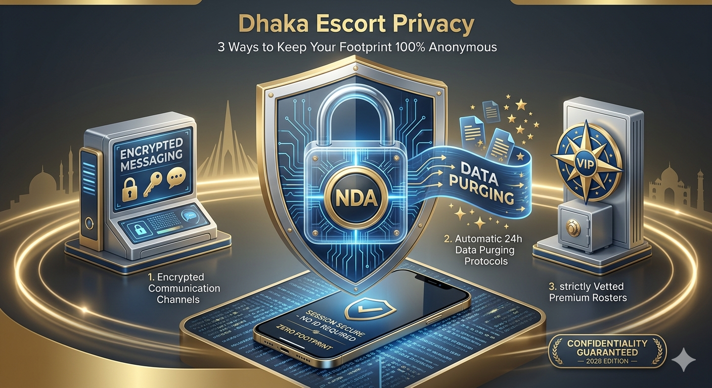 Dhaka Escort Privacy: 3 Best Ways to Keep Your Booking Footprint 100% Anonymous